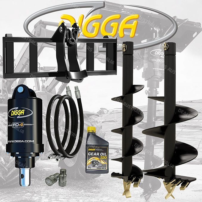 DIGGA PD4 COMBO PACK 2X MFT AUGERS FOR TRACTORS UP TO 110HP for sale in